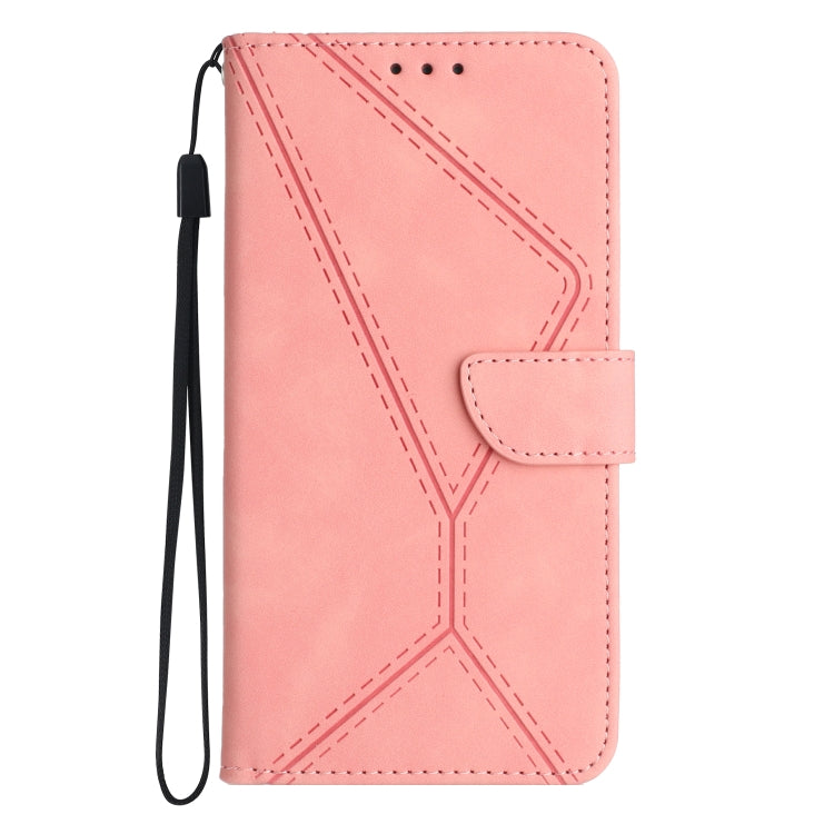 For Motorola Moto G04 / G24 Stitching Embossed Leather Phone Case(Pink) - Motorola Cases by PMC Jewellery | Online Shopping South Africa | PMC Jewellery | Buy Now Pay Later Mobicred