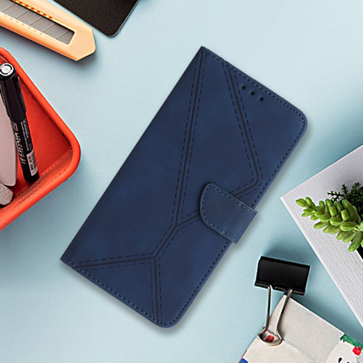 For Motorola Edge 5G 2024 Stitching Embossed Leather Phone Case(Blue) - Motorola Cases by PMC Jewellery | Online Shopping South Africa | PMC Jewellery | Buy Now Pay Later Mobicred