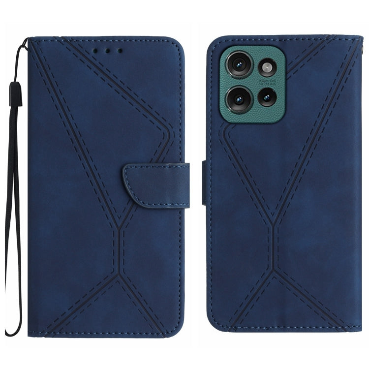 For Motorola Moto G Play 2025 Stitching Embossed Leather Phone Case(Blue) - free shipping - PMC TechLife - Order now!