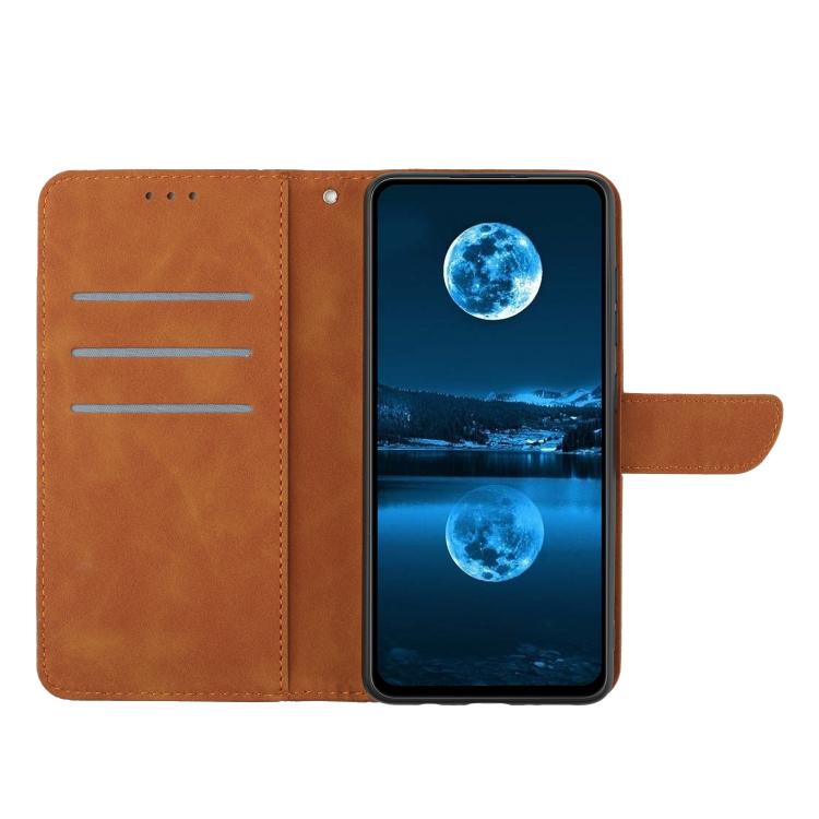 For Motorola Moto G56 5G Stitching Embossed Leather Phone Case(Brown) - free shipping - PMC TechLife - Order now!
