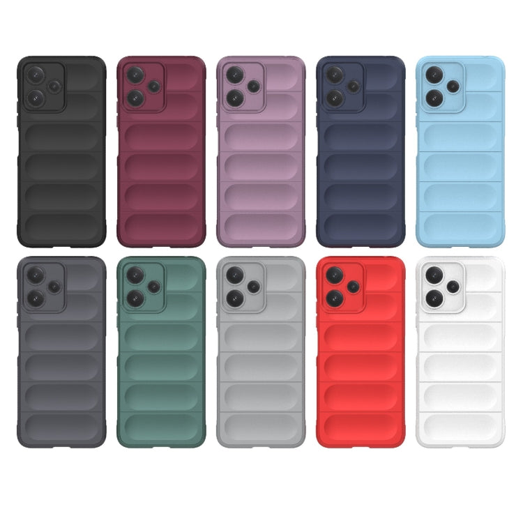 For Xiaomi Redmi 12 5G Magic Shield TPU + Flannel Phone Case(Dark Green) - Xiaomi Cases by PMC TechLife | Online Shopping South Africa | PMC TechLife | Buy Now Pay Later Mobicred