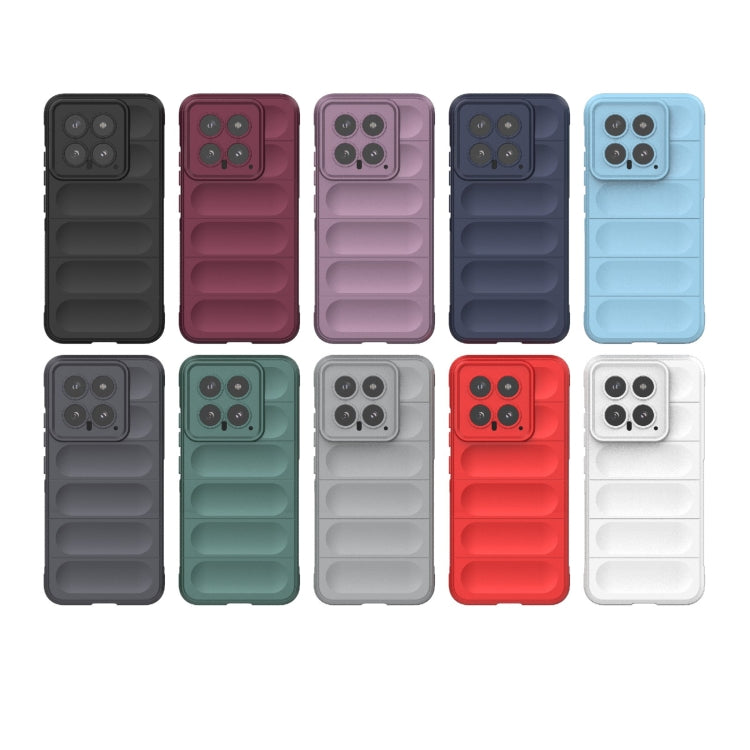 For Xiaomi 14 5G Magic Shield TPU + Flannel Phone Case(Black) - 14 Cases by PMC TechLife | Online Shopping South Africa | PMC TechLife | Buy Now Pay Later Mobicred
