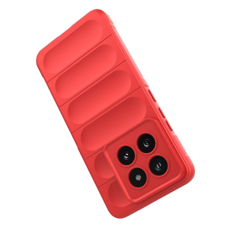 For Xiaomi 14 Pro 5G Magic Shield TPU + Flannel Phone Case(Red) - 14 Pro Cases by PMC Jewellery | Online Shopping South Africa | PMC Jewellery | Buy Now Pay Later Mobicred