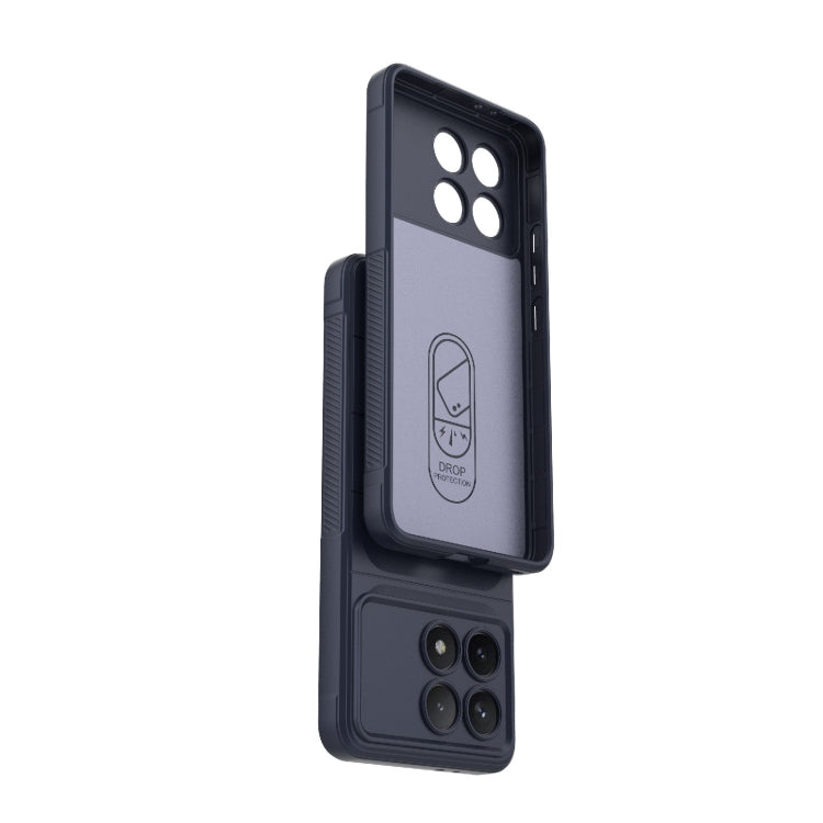 For Xiaomi Redmi K70 / K70 Pro 5G Magic Shield TPU + Flannel Phone Case(Black) - K70 Pro Cases by PMC TechLife | Online Shopping South Africa | PMC TechLife | Buy Now Pay Later Mobicred