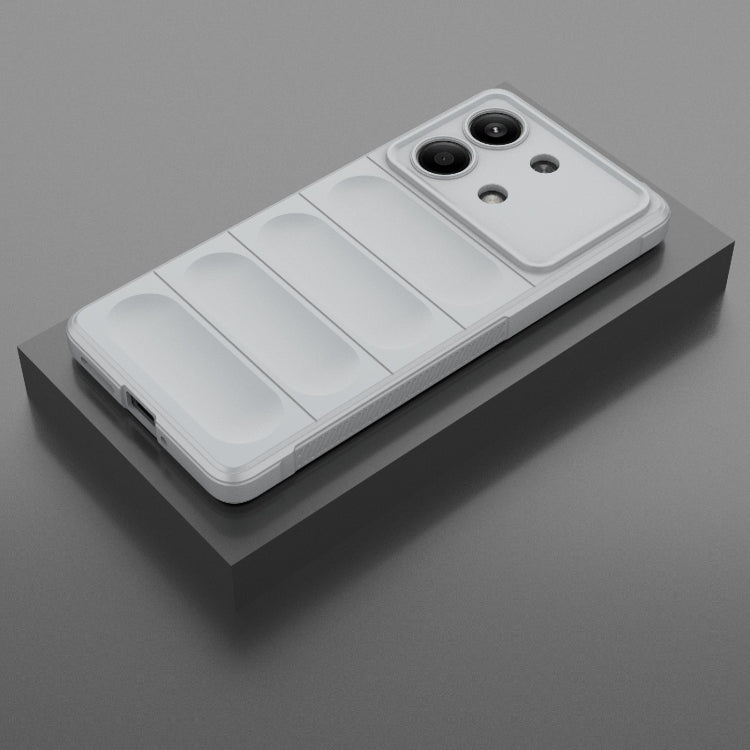 For Xiaomi Redmi Note 13R Pro 5G Magic Shield TPU + Flannel Phone Case(Grey) - Xiaomi Cases by PMC TechLife | Online Shopping South Africa | PMC TechLife | Buy Now Pay Later Mobicred