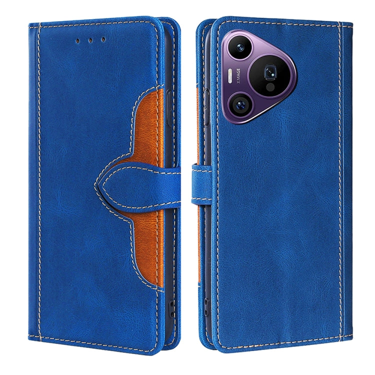 For Huawei Pura 70 Pro / 70 Pro+ 5G Skin Feel Magnetic Buckle Leather Phone Case(Blue) - Huawei Cases by PMC Jewellery | Online Shopping South Africa | PMC Jewellery | Buy Now Pay Later Mobicred