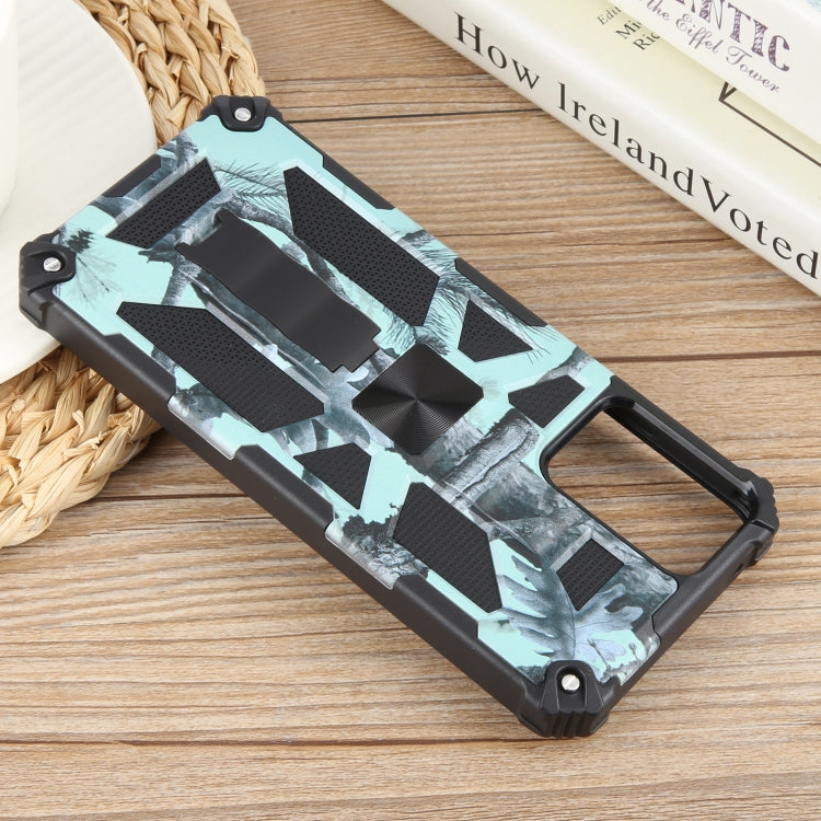 For Motorola Moto G Power 5G 2024 Camouflage Armor Kickstand TPU + PC Magnetic Phone Case(Mint Green) - Motorola Cases by PMC Jewellery | Online Shopping South Africa | PMC Jewellery | Buy Now Pay Later Mobicred