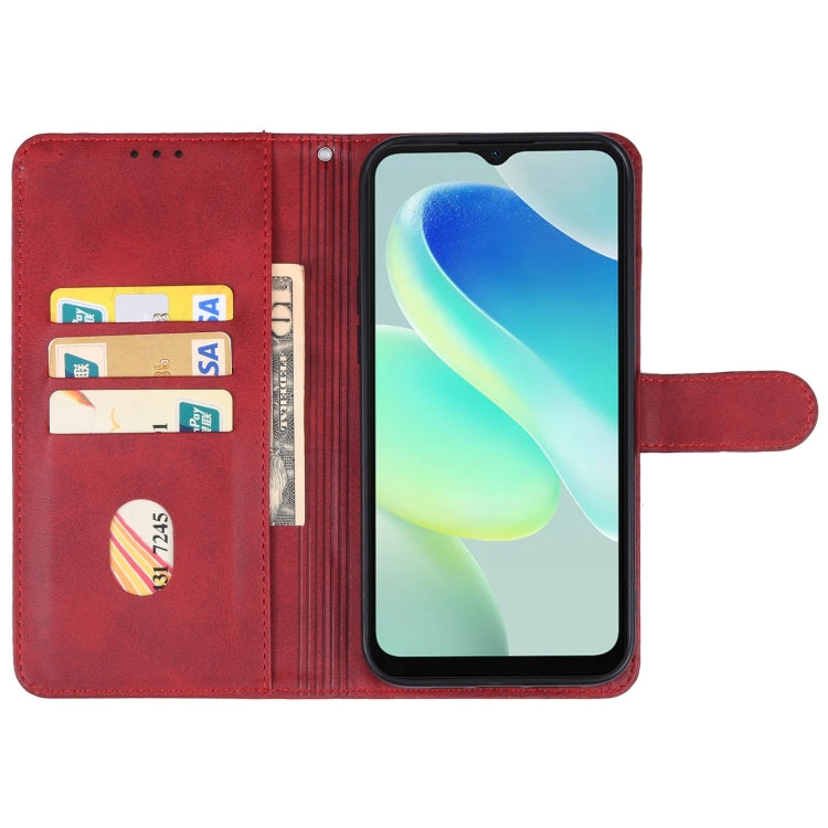 For Blackview Oscal Flat 1C Leather Phone Case(Red) - More Brand by PMC Jewellery | Online Shopping South Africa | PMC Jewellery