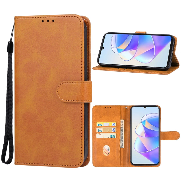 For Honor Play 40 Leather Phone Case(Brown) - Honor Cases by PMC Jewellery | Online Shopping South Africa | PMC Jewellery | Buy Now Pay Later Mobicred