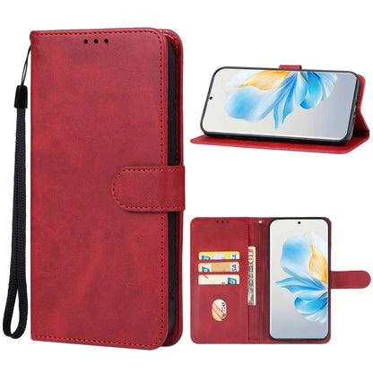 For Honor 100 Leather Phone Case(Red) - Honor Cases by PMC Jewellery | Online Shopping South Africa | PMC Jewellery | Buy Now Pay Later Mobicred