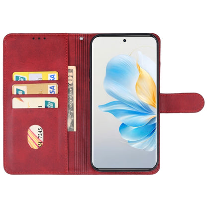 For Honor 100 Leather Phone Case(Red) - Honor Cases by PMC Jewellery | Online Shopping South Africa | PMC Jewellery | Buy Now Pay Later Mobicred