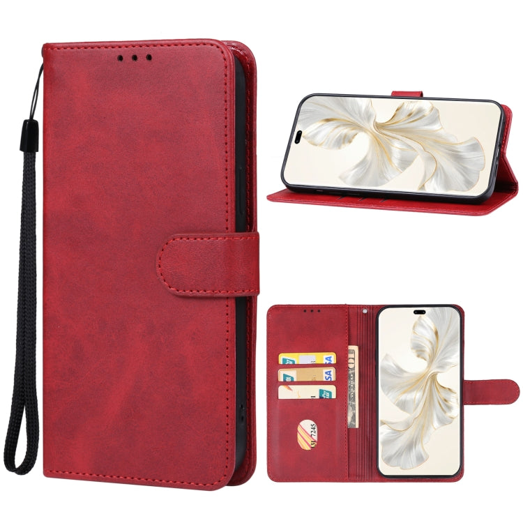 For Honor 100 Pro Leather Phone Case(Red) - Honor Cases by PMC Jewellery | Online Shopping South Africa | PMC Jewellery | Buy Now Pay Later Mobicred