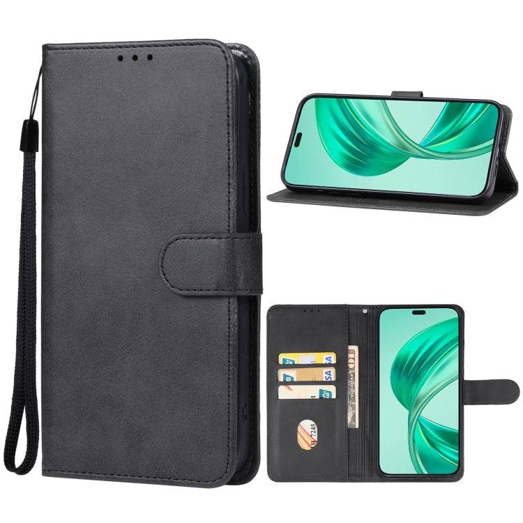 Honor X8b Leather Phone Case(Black) - Honor Cases by PMC Jewellery | Online Shopping South Africa | PMC Jewellery | Buy Now Pay Later Mobicred