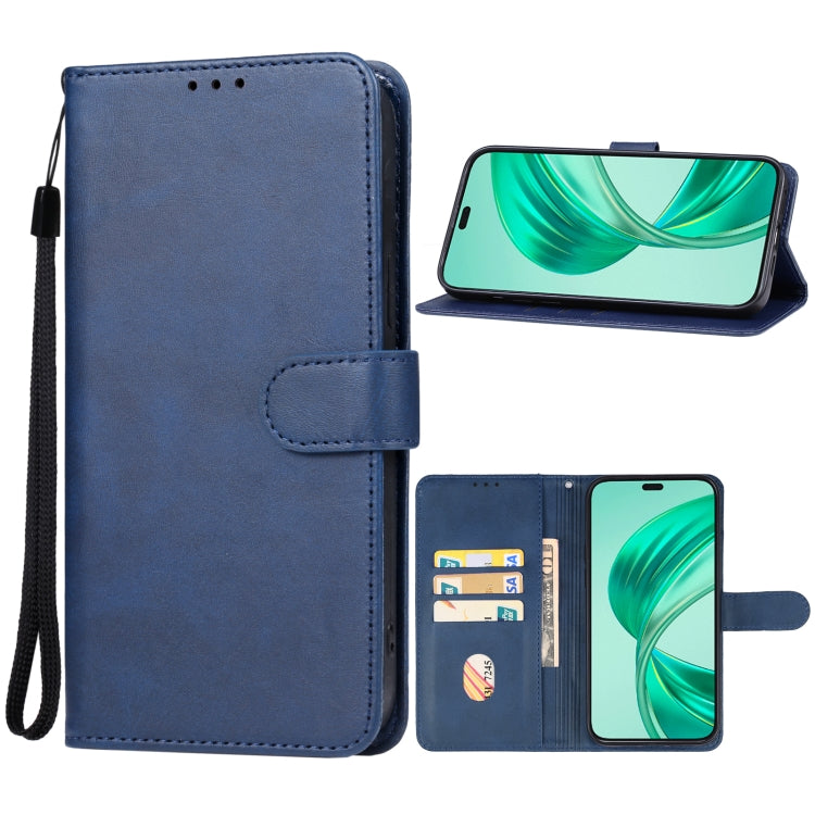 Honor X8b Leather Phone Case(Blue) - Honor Cases by PMC Jewellery | Online Shopping South Africa | PMC Jewellery | Buy Now Pay Later Mobicred