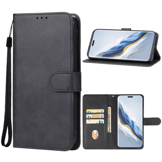 For Honor Magic6 Leather Phone Case(Black) - Honor Cases by PMC Jewellery | Online Shopping South Africa | PMC Jewellery | Buy Now Pay Later Mobicred