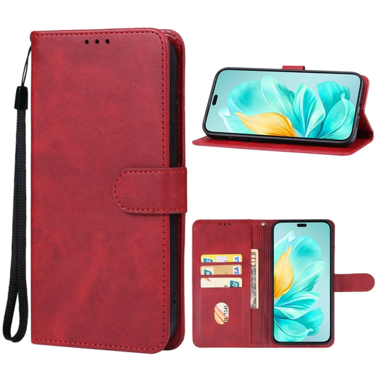 For Honor 200 Leather Phone Case(Red) - Honor Cases by PMC Jewellery | Online Shopping South Africa | PMC Jewellery | Buy Now Pay Later Mobicred