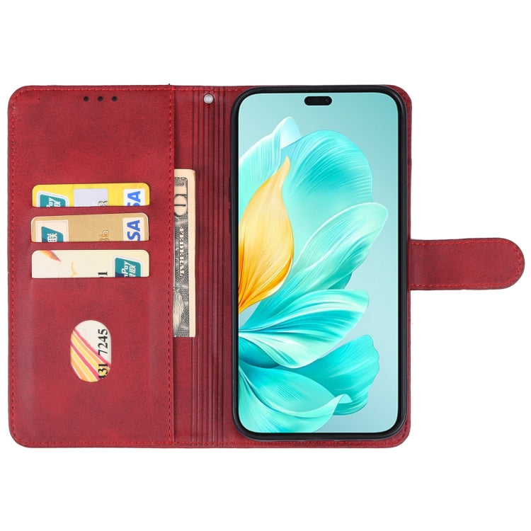 For Honor 200 Leather Phone Case(Red) - Honor Cases by PMC Jewellery | Online Shopping South Africa | PMC Jewellery | Buy Now Pay Later Mobicred