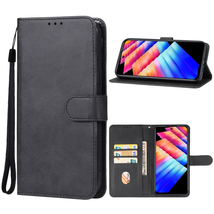 For Infinix Hot 30 Play NFC Leather Phone Case(Black) - Infinix Cases by PMC Jewellery | Online Shopping South Africa | PMC Jewellery | Buy Now Pay Later Mobicred