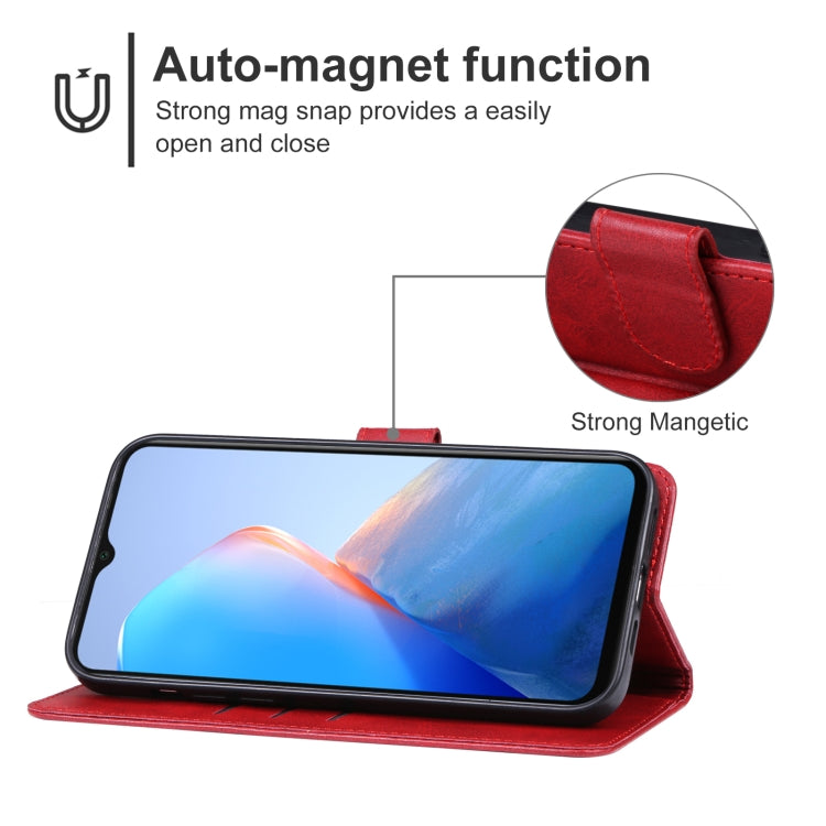 For Infinix Smart 8 Leather Phone Case(Red) - Infinix Cases by PMC Jewellery | Online Shopping South Africa | PMC Jewellery | Buy Now Pay Later Mobicred