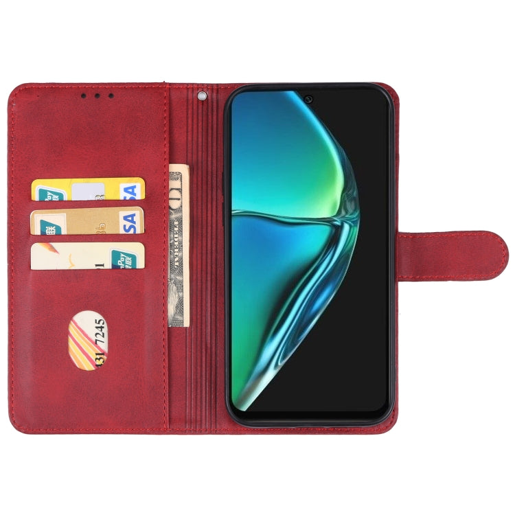 For Infinix Hot 40i Leather Phone Case(Red) - Infinix Cases by PMC Jewellery | Online Shopping South Africa | PMC Jewellery | Buy Now Pay Later Mobicred