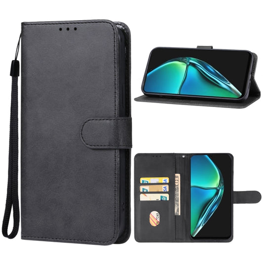 For Infinix Hot 40i Leather Phone Case(Black) - Infinix Cases by PMC Jewellery | Online Shopping South Africa | PMC Jewellery | Buy Now Pay Later Mobicred