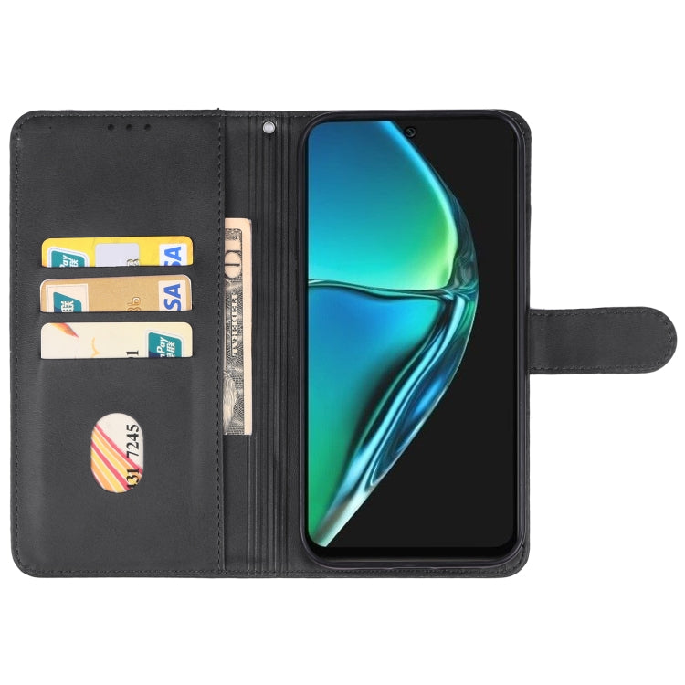 For Infinix Hot 40i Leather Phone Case(Black) - Infinix Cases by PMC Jewellery | Online Shopping South Africa | PMC Jewellery | Buy Now Pay Later Mobicred