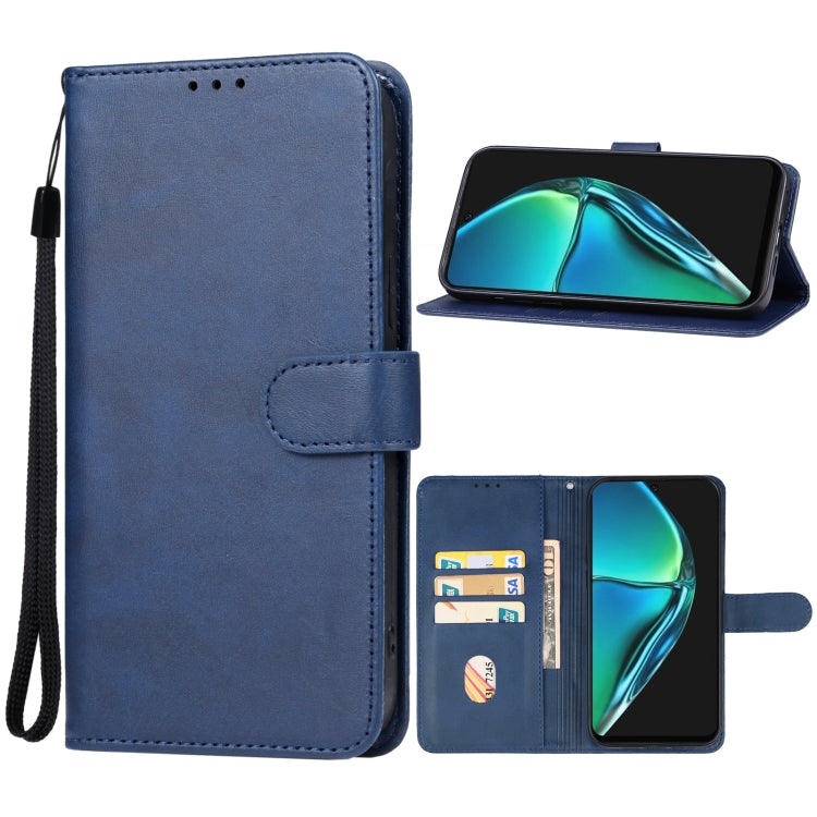 For Infinix Hot 40i Leather Phone Case(Blue) - Infinix Cases by PMC Jewellery | Online Shopping South Africa | PMC Jewellery | Buy Now Pay Later Mobicred