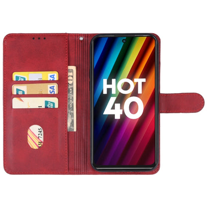 For Infinix Hot 40 Leather Phone Case(Red) - Infinix Cases by PMC Jewellery | Online Shopping South Africa | PMC Jewellery | Buy Now Pay Later Mobicred