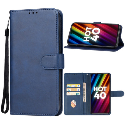 For Infinix Hot 40 Leather Phone Case(Blue) - Infinix Cases by PMC Jewellery | Online Shopping South Africa | PMC Jewellery | Buy Now Pay Later Mobicred