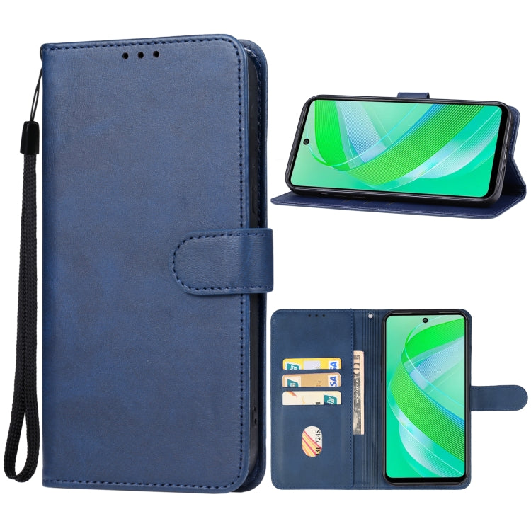 For Infinix Smart 8 Pro Leather Phone Case(Blue) - Infinix Cases by PMC Jewellery | Online Shopping South Africa | PMC Jewellery | Buy Now Pay Later Mobicred