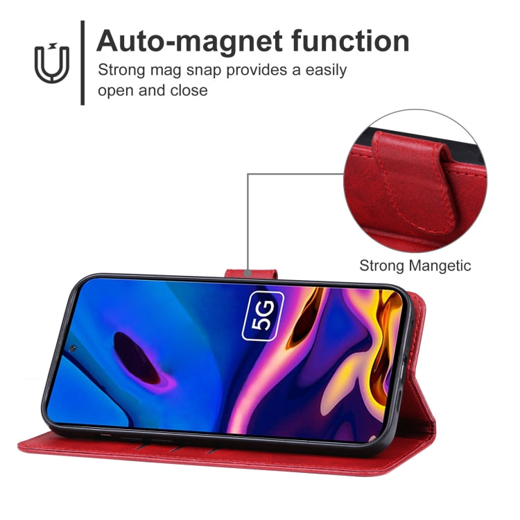 For Xiaomi Poco M6 Pro 4G Leather Phone Case(Red) - Xiaomi Cases by PMC Jewellery | Online Shopping South Africa | PMC Jewellery | Buy Now Pay Later Mobicred