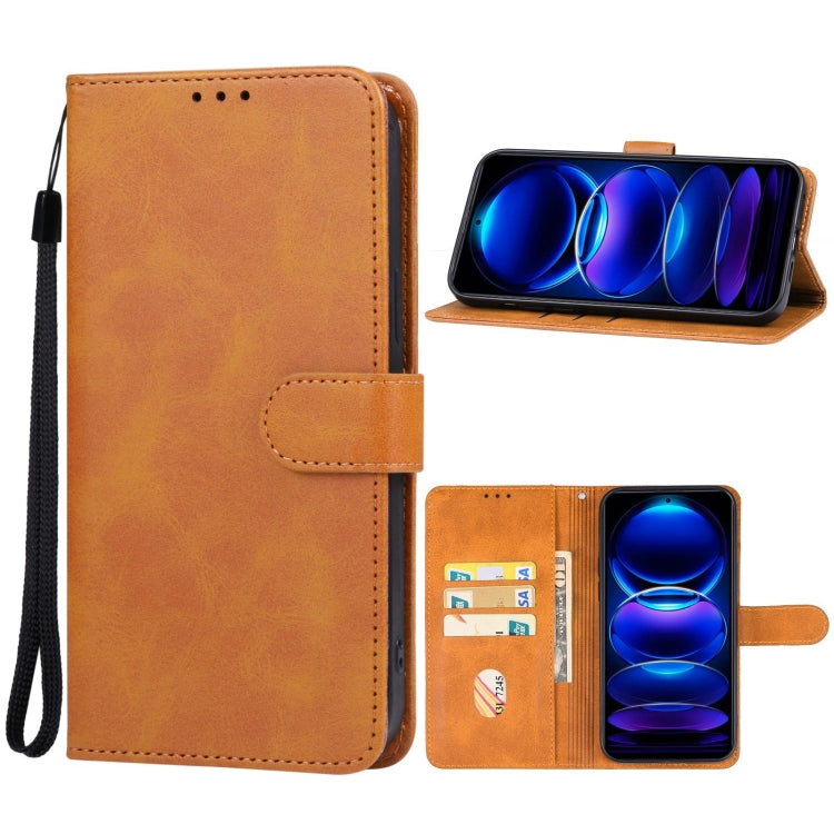 For Xiaomi Redmi Note 13 Pro 5G Leather Phone Case(Brown) - Xiaomi Cases by PMC Jewellery | Online Shopping South Africa | PMC Jewellery | Buy Now Pay Later Mobicred