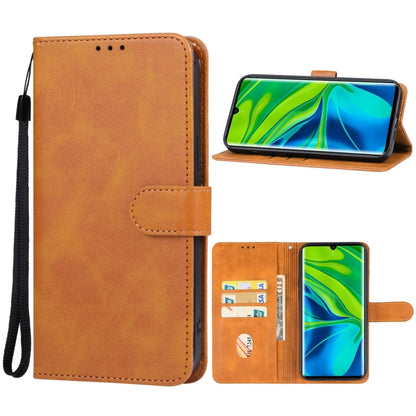 For Xiaomi Mi Note 10 Pro Leather Phone Case(Brown) - Xiaomi Cases by PMC Jewellery | Online Shopping South Africa | PMC Jewellery | Buy Now Pay Later Mobicred