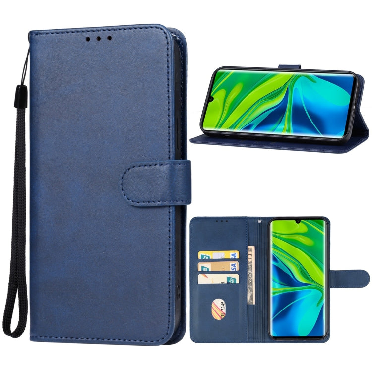 For Xiaomi Mi Note 10 Pro Leather Phone Case(Blue) - Xiaomi Cases by PMC Jewellery | Online Shopping South Africa | PMC Jewellery | Buy Now Pay Later Mobicred