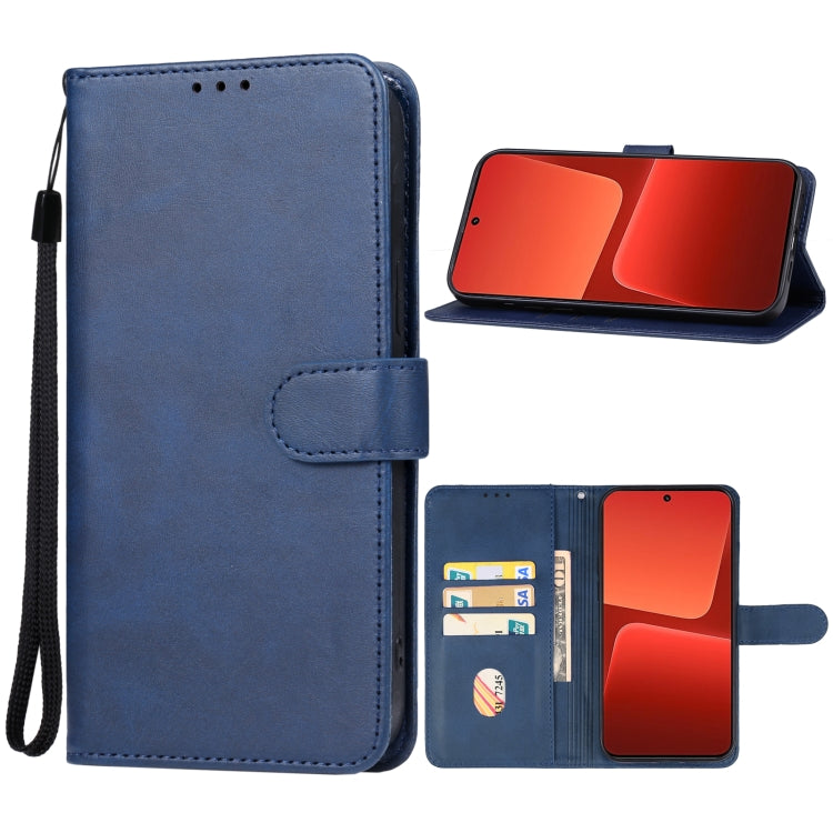 For Xiaomi 14 Leather Phone Case(Blue) - Xiaomi Cases by PMC Jewellery | Online Shopping South Africa | PMC Jewellery | Buy Now Pay Later Mobicred