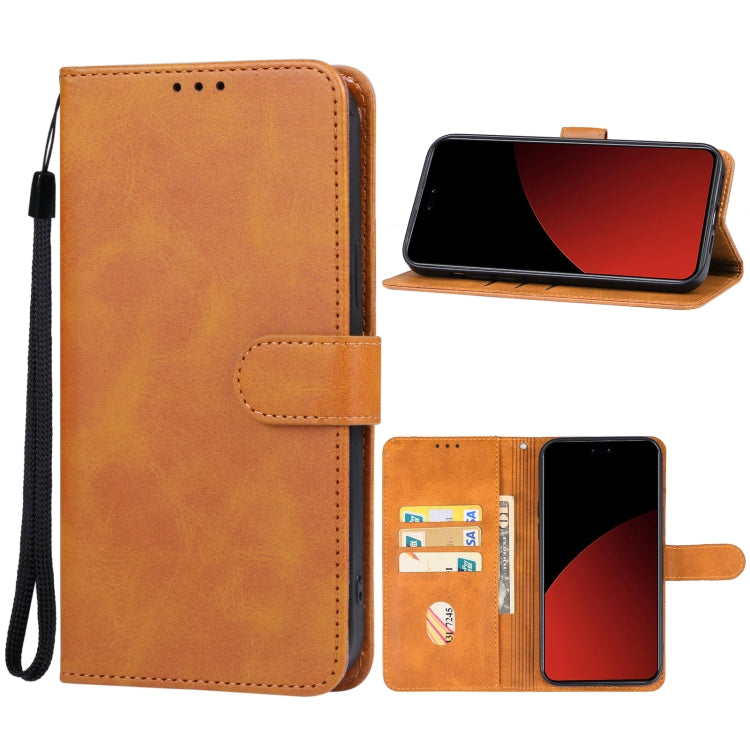 For Xiaomi Civi 4 Pro Leather Phone Case(Brown) - Xiaomi Cases by PMC Jewellery | Online Shopping South Africa | PMC Jewellery | Buy Now Pay Later Mobicred