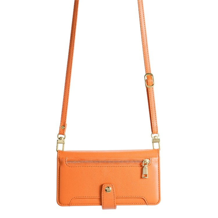 For Honor 200 Pro 5G Sheep Texture Cross-body Zipper Wallet Leather Phone Case(Orange) - Honor Cases by PMC TechLife | Online Shopping South Africa | PMC TechLife | Buy Now Pay Later Mobicred