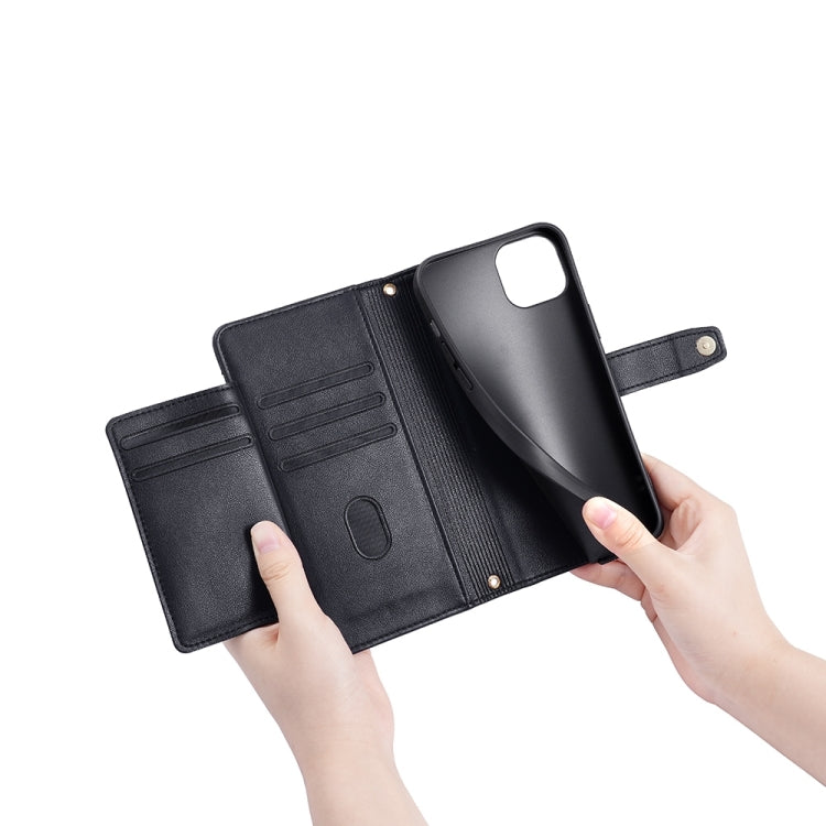 For OnePlus Ace 2 Pro Sheep Texture Cross-body Zipper Wallet Leather Phone Case(Black) - OnePlus Cases by PMC TechLife | Online Shopping South Africa | PMC TechLife | Buy Now Pay Later Mobicred