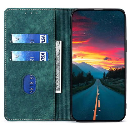 For Honor Magic6 Pro RFID Anti-theft Brush Magnetic Leather Phone Case(Green) - Honor Cases by PMC Jewellery | Online Shopping South Africa | PMC Jewellery | Buy Now Pay Later Mobicred