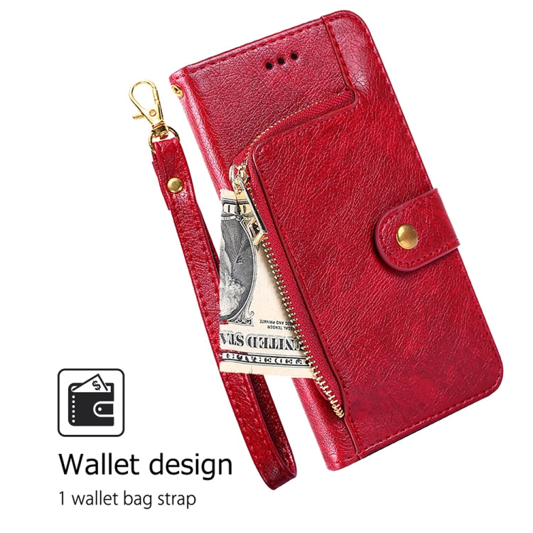 For Huawei Pura 70 Ultra 5G Zipper Bag Leather Phone Case(Red) - Huawei Cases by PMC Jewellery | Online Shopping South Africa | PMC Jewellery | Buy Now Pay Later Mobicred