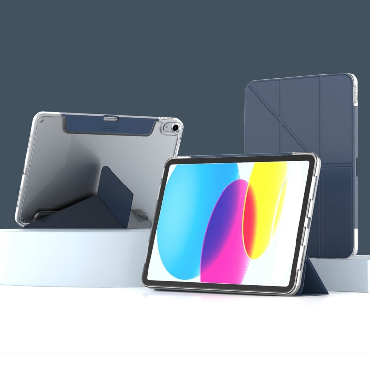For iPad 2025 / 2022 Mutural Deformation Stand Smart Leather Tablet Case(Dark Blue) - free shipping - PMc TechLife - Order now!