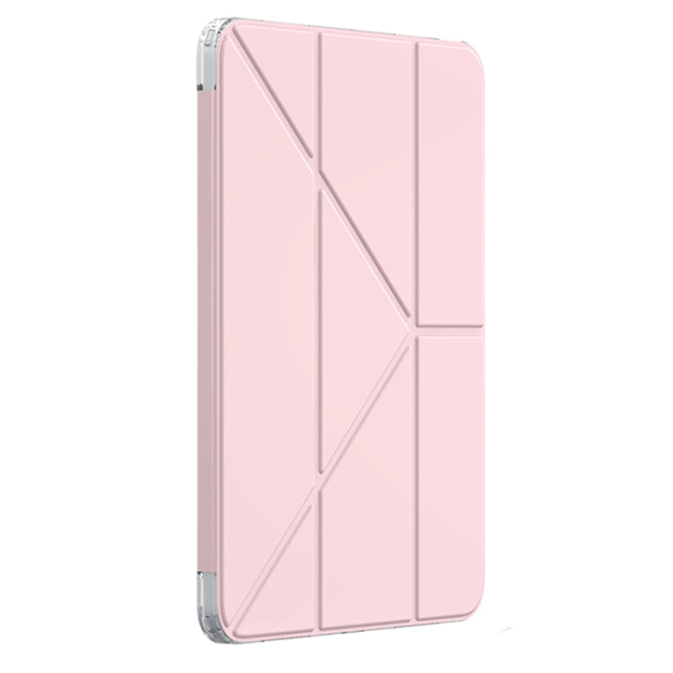 For iPad Air 11 2025 / 2024 Mutural Deformation Stand Smart Leather Tablet Case(Pink) - iPad Air 11 2025 / 2024 Cases by Mutural | Online Shopping South Africa | PMC Jewellery | Buy Now Pay Later Mobicred