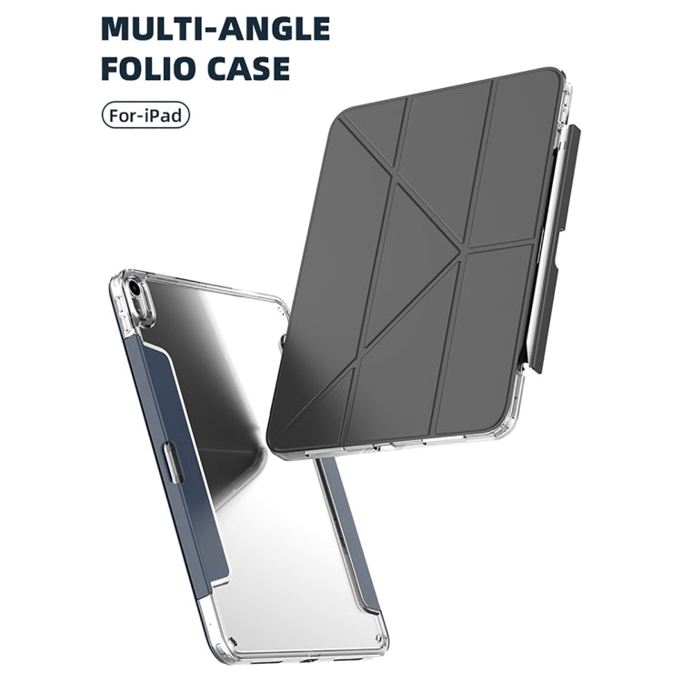 For iPad Air 11 2025 / 2024 Mutural Deformation Stand Smart Leather Tablet Case(Grey) - free shipping - PMC TechLife - Order now!