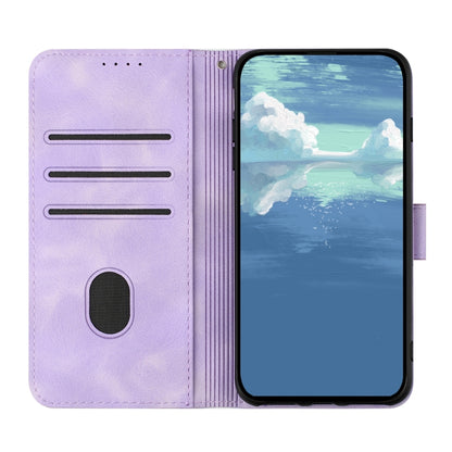 For Xiaomi Redmi K70 Line Pattern Skin Feel Leather Phone Case(Light Purple) - K70 Cases by PMC Jewellery | Online Shopping South Africa | PMC Jewellery | Buy Now Pay Later Mobicred