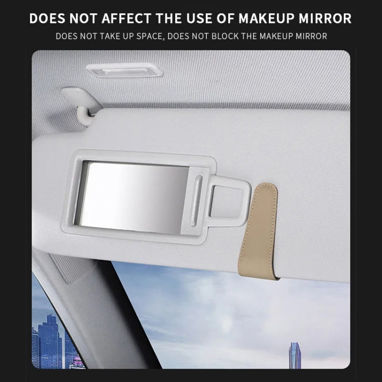 Car Sun Visor Glasses Holder Multifunctional Card Clip Storage Rack(Dark Green) - Sunglasses & Glasses Clips by PMC TechLife | Online Shopping South Africa | PMC TechLife | Buy Now Pay Later Mobicred