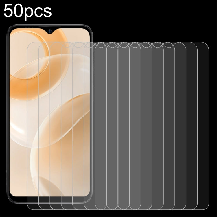 For Ulefone Note 15 50pcs 0.26mm 9H 2.5D Tempered Glass Film - Ulefone Tempered Glass by PMC Jewellery | Online Shopping South Africa | PMC Jewellery | Buy Now Pay Later Mobicred