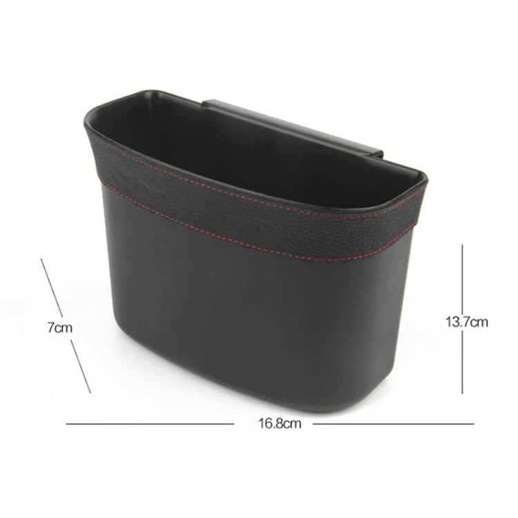 Car Trash Can Car Hanging Sundries Storage Box(Pure Black) - Stowing Tidying by PMC Jewellery | Online Shopping South Africa | PMC Jewellery | Buy Now Pay Later Mobicred