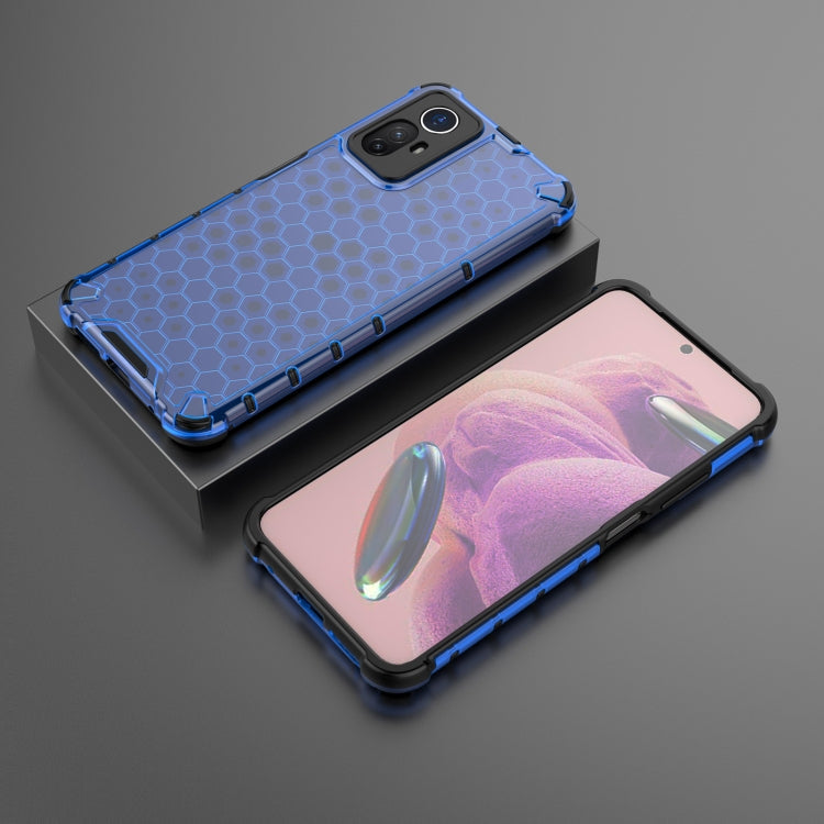 For Xiaomi Note 12S 4G Global Shockproof Honeycomb PC + TPU Phone Case(Blue) - Xiaomi Cases by PMC Jewellery | Online Shopping South Africa | PMC Jewellery | Buy Now Pay Later Mobicred