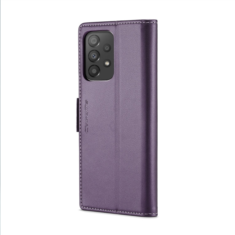 For Samsung Galaxy A33 5G CaseMe 023 Butterfly Buckle Litchi Texture RFID Anti-theft Leather Phone Case(Pearly Purple) - Galaxy Phone Cases by CaseMe | Online Shopping South Africa | PMC Jewellery | Buy Now Pay Later Mobicred