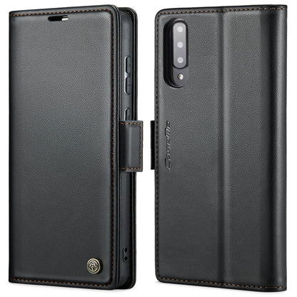 For Samsung Galaxy A30s / A50s / A50 CaseMe 023 Butterfly Buckle Litchi Texture RFID Anti-theft Leather Phone Case(Black) - Galaxy Phone Cases by CaseMe | Online Shopping South Africa | PMC Jewellery | Buy Now Pay Later Mobicred